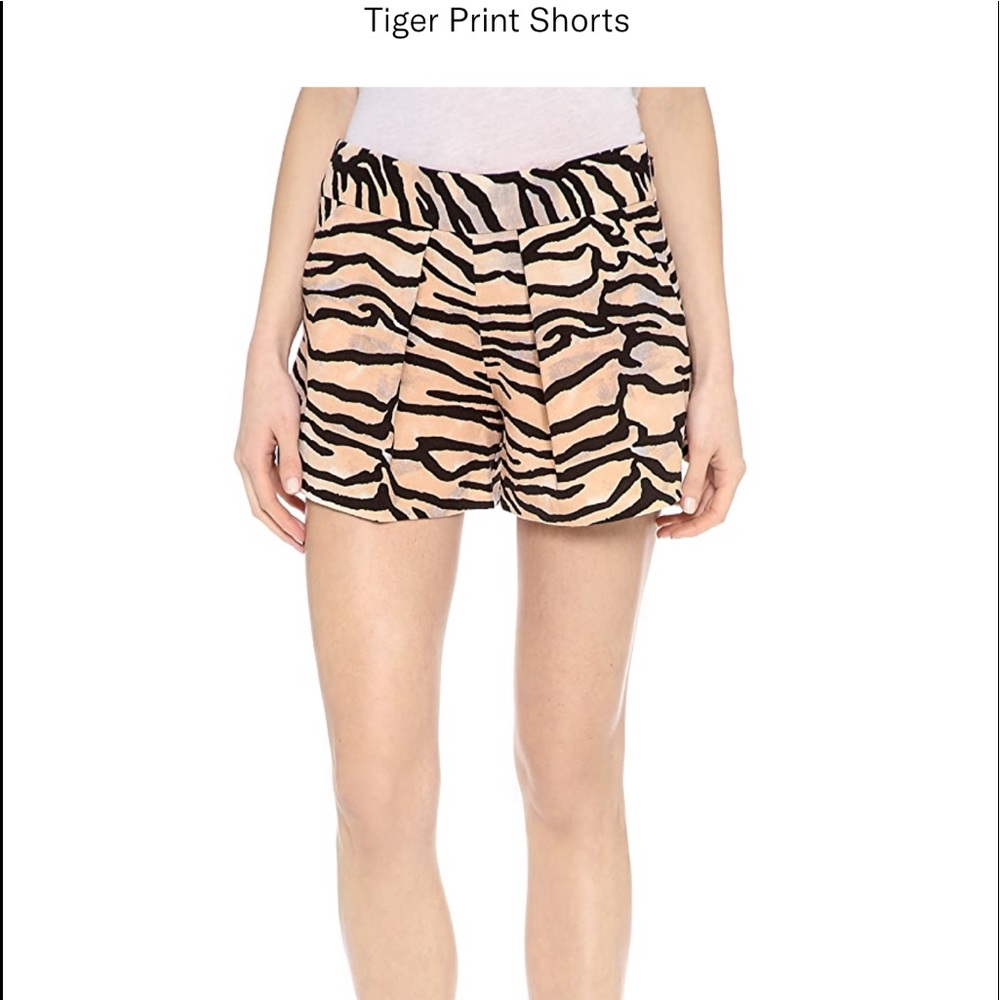 Rebecca Taylor tiger printed short